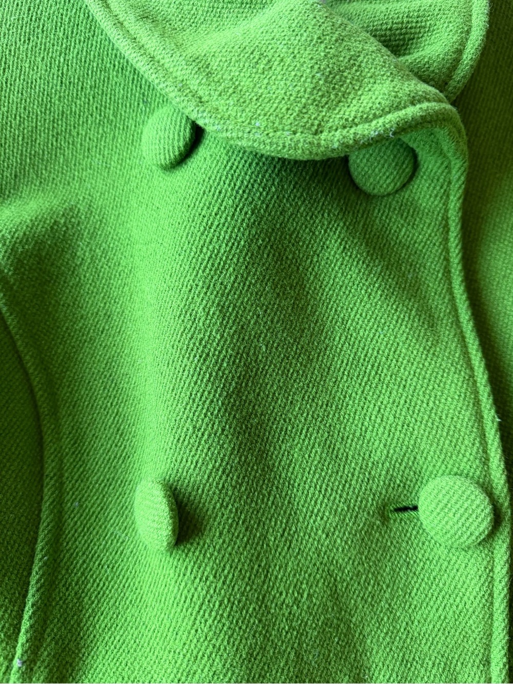 Vintage Emerald Green Peacoat Wool Blend  by Old Navy Size Small - Picture 3 of 11
